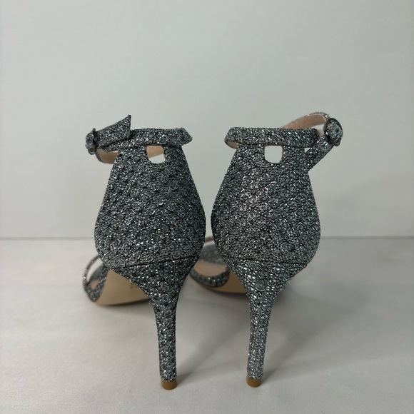 NWOT Stuart Weitzman stiletto silver‎ heels size 9.5 - Picture 5 of 7